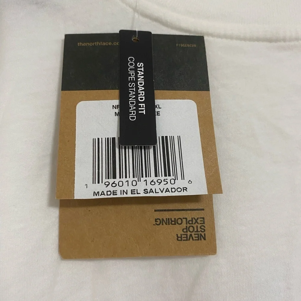 The North Face White Tee with Rainbow Logo